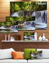 Huai Mae Kamin Waterfall Photo - Canvas Art Print