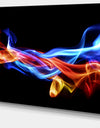 Fire and Ice Design Abstract - Digital Art Canvas Print