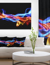 Fire and Ice Design Abstract - Digital Art Canvas Print