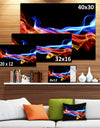 Fire and Ice Design Abstract - Digital Art Canvas Print