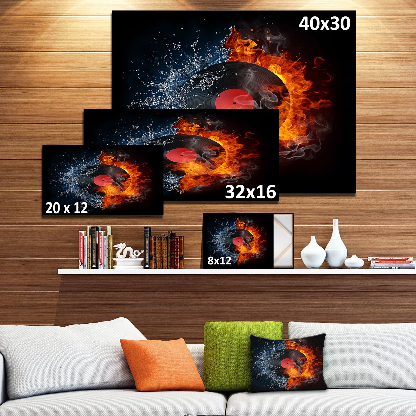 Record Abstract - Digital Art Canvas Print