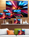 Speed Motion in Night - Abstract Digital Art Canvas Print