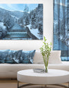 Winter Mountain Stream - Landscape Photo Canvas Print