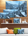 Winter Mountain Stream - Landscape Photo Canvas Print