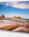 Atlantic Ocean Cost in Brittany - Photo Canvas Print