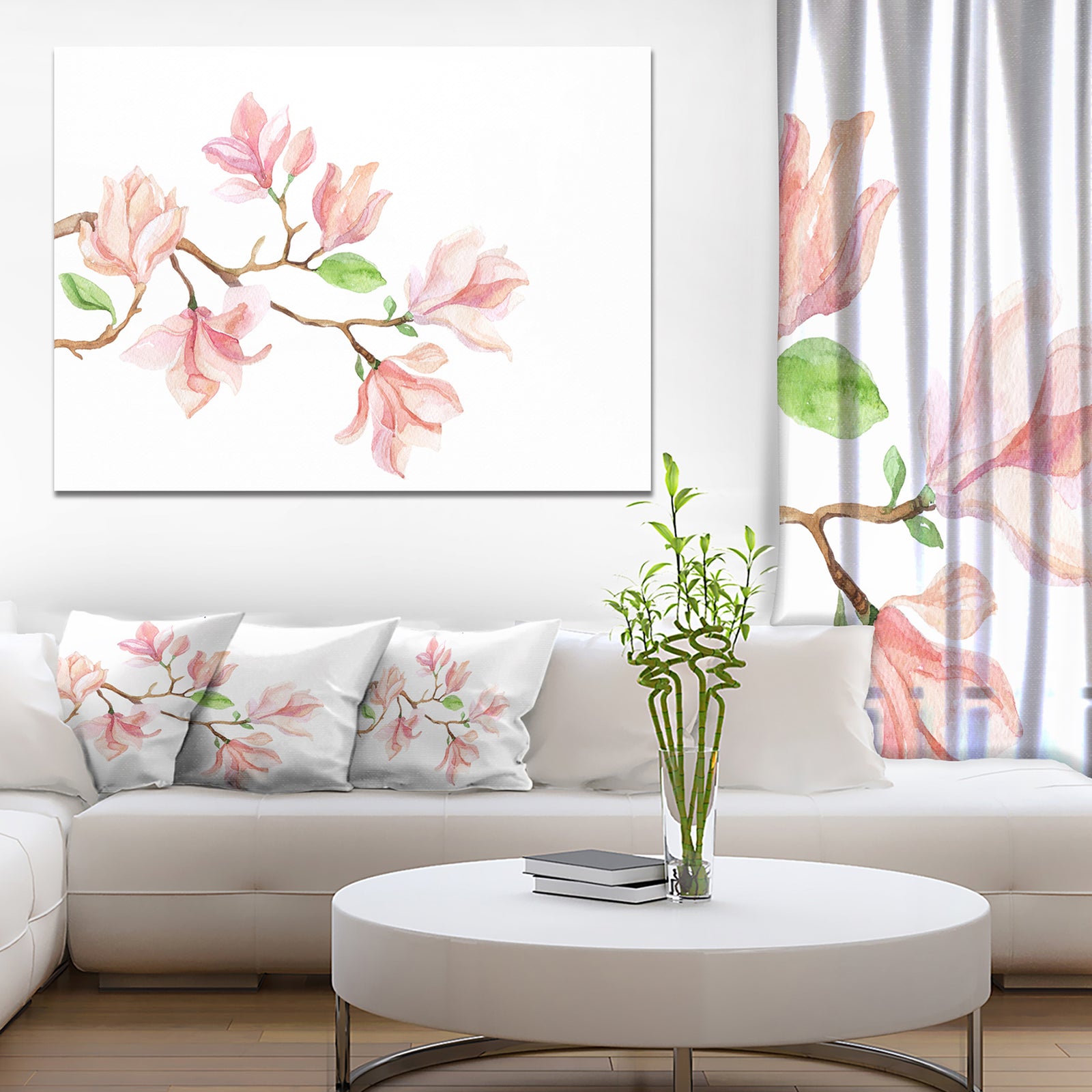Mongolia Flower Painting - Watercolor Floral Art Canvas Print