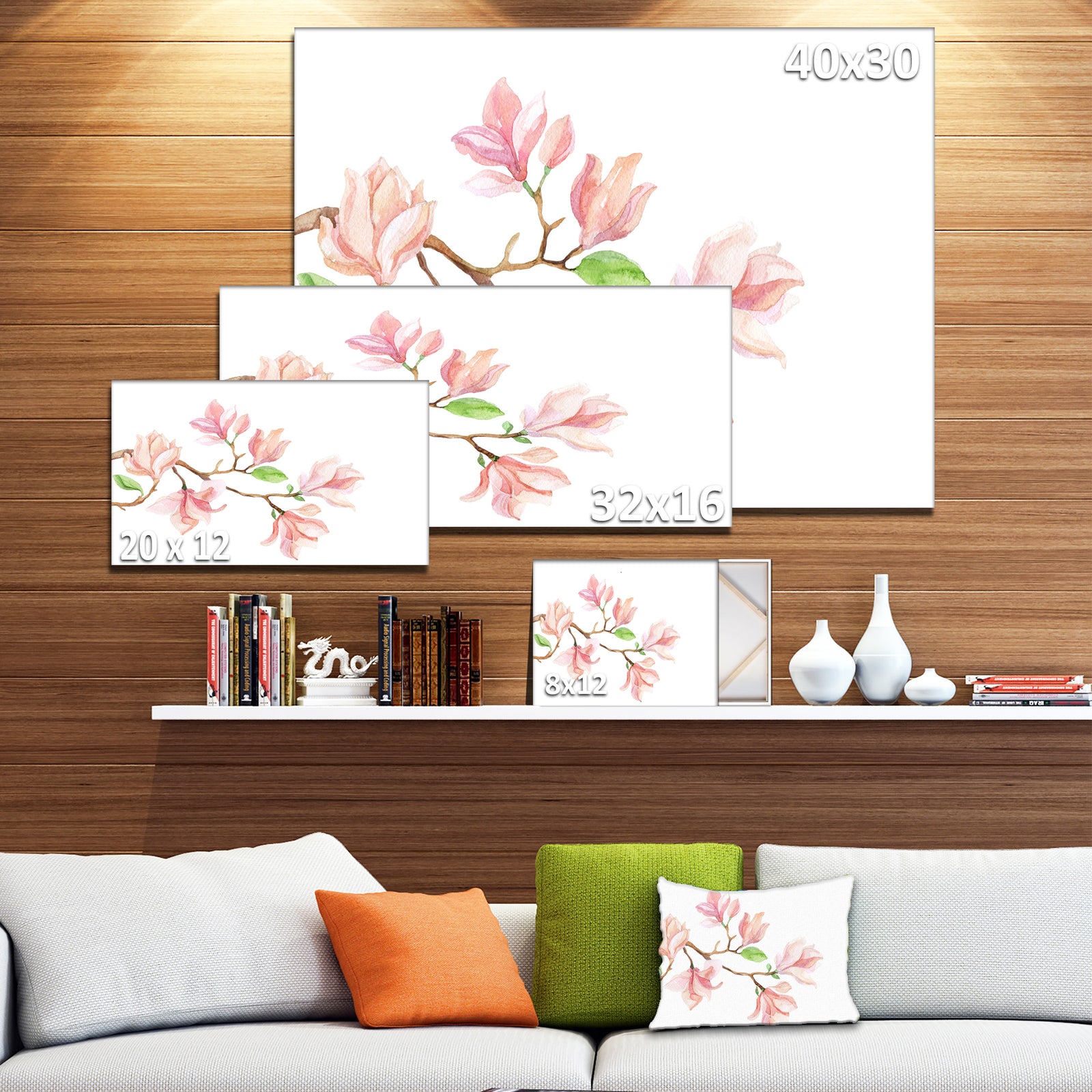 Mongolia Flower Painting - Watercolor Floral Art Canvas Print