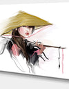Vietnamese Woman - Digital Art Portrait Canvas Print