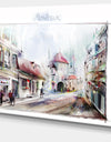 Montreux Illustration - Digital Art Landscape Canvas Print