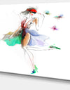 Fashion Girl in Multiple Colors - Portrait Canvas Art Print