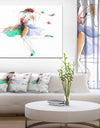 Fashion Girl in Multiple Colors - Portrait Canvas Art Print