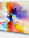 Creative Flower in Multiple Colors - Abstract Floral Canvas Print