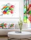 Summer Flowers in Different Colors - Floral Digital Art Canvas Print