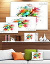 Summer Flowers in Different Colors - Floral Digital Art Canvas Print