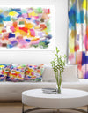 Colorful Stain Design without Grid - Abstract Painting Canvas Print