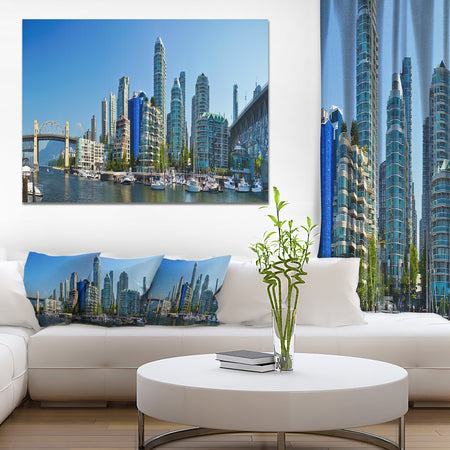 Beautiful View of Vancouver - Cityscape Photo Canvas Print