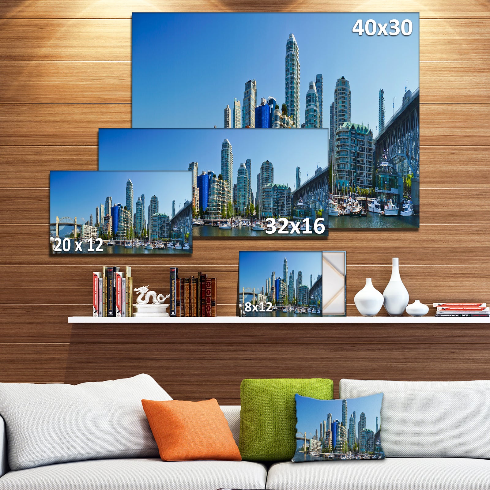Beautiful View of Vancouver - Cityscape Photo Canvas Print