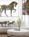 Cheerful Horse - Animal Digital Art Canvas Print