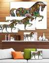 Cheerful Horse - Animal Digital Art Canvas Print