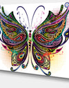 Variegated Butterfly - Digital Art Canvas Print