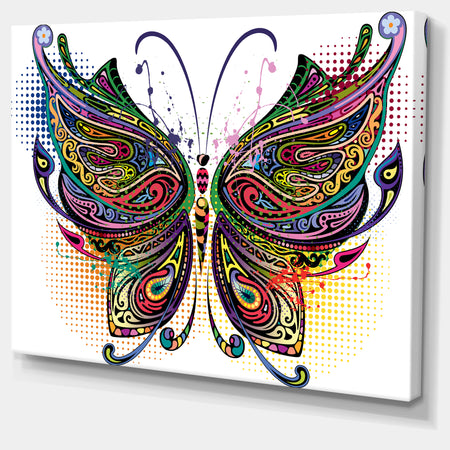 Variegated Butterfly - Digital Art Canvas Print