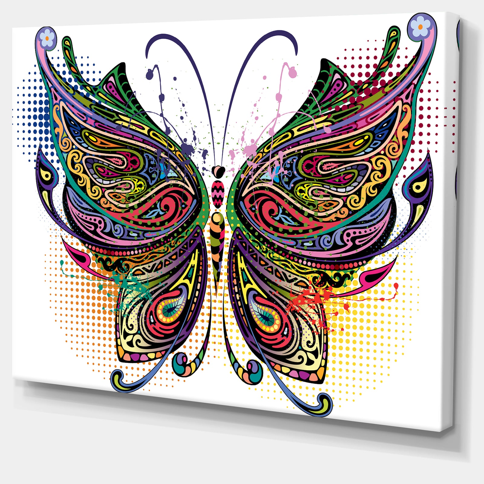Variegated Butterfly - Digital Art Canvas Print