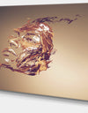 Chocolate Portrait of Woman - Abstract Portrait Canvas Print