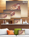 Chocolate Portrait of Woman - Abstract Portrait Canvas Print