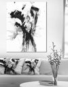 Black Paint Stain - Abstract Canvas Art Print