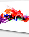 Abstract Splashes of Colors - Abstract Painting Canvas Print