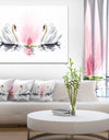 Floating Swans on White Background - Animal Canvas Art Print