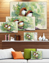 Birds of Spring - Modern Animal Painting Canvas Print