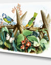 Colorful Birds Sitting on Branches - Animal Canvas Art Print