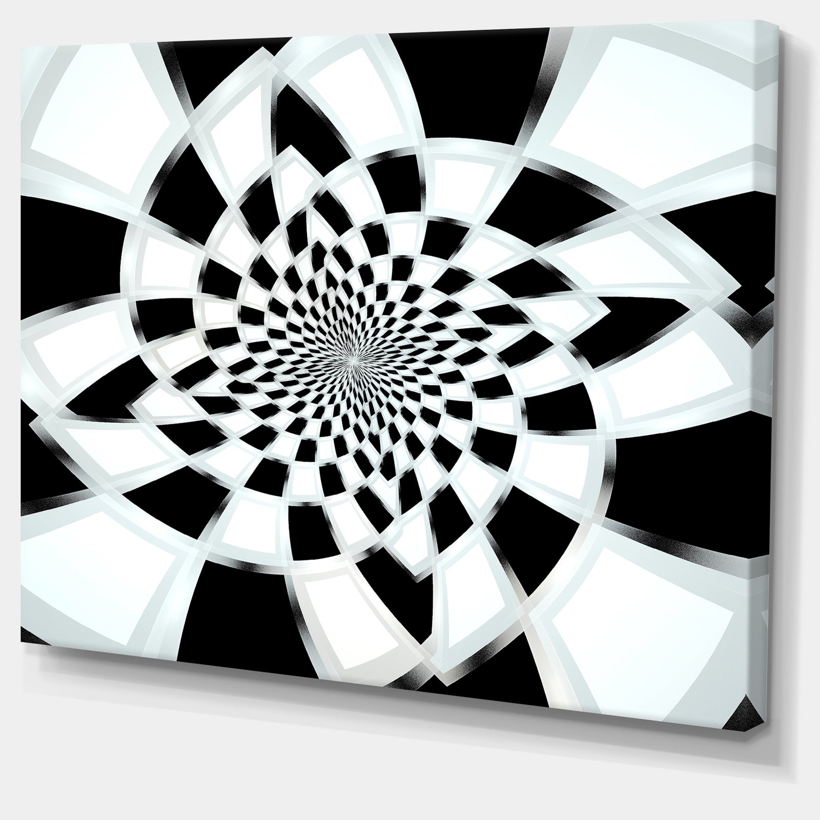 Abstract Spiral Fractal Design - Abstract Canvas Art Print