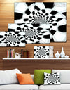 Abstract Spiral Fractal Design - Abstract Canvas Art Print