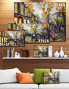 City in Yellow Shade - Modern Cityscape Canvas Art Print