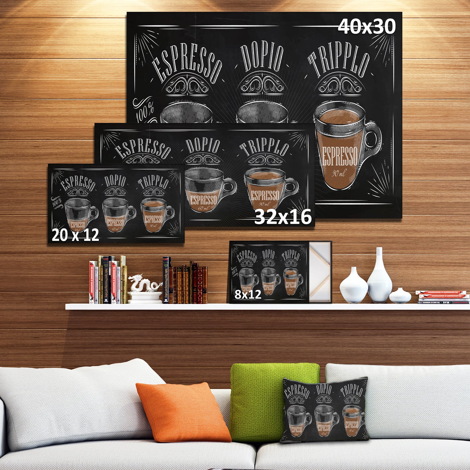 Espresso Kraf Black - Poster Canvas Art Print