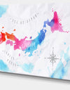 Japan Map Watercolor - Canvas Wall Art Print