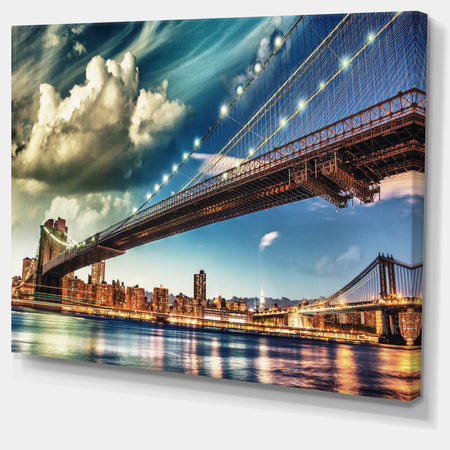 Manhattan Skyline at Summer - Cityscape Photo Canvas Print