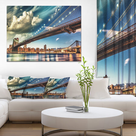 Manhattan Skyline at Summer - Cityscape Photo Canvas Print