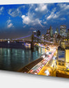 New York City Wonderful Sunset View - Cityscape Photo Canvas Print