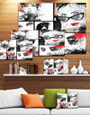 Beautiful Faces Collage - Portrait Digital Art Canvas Print