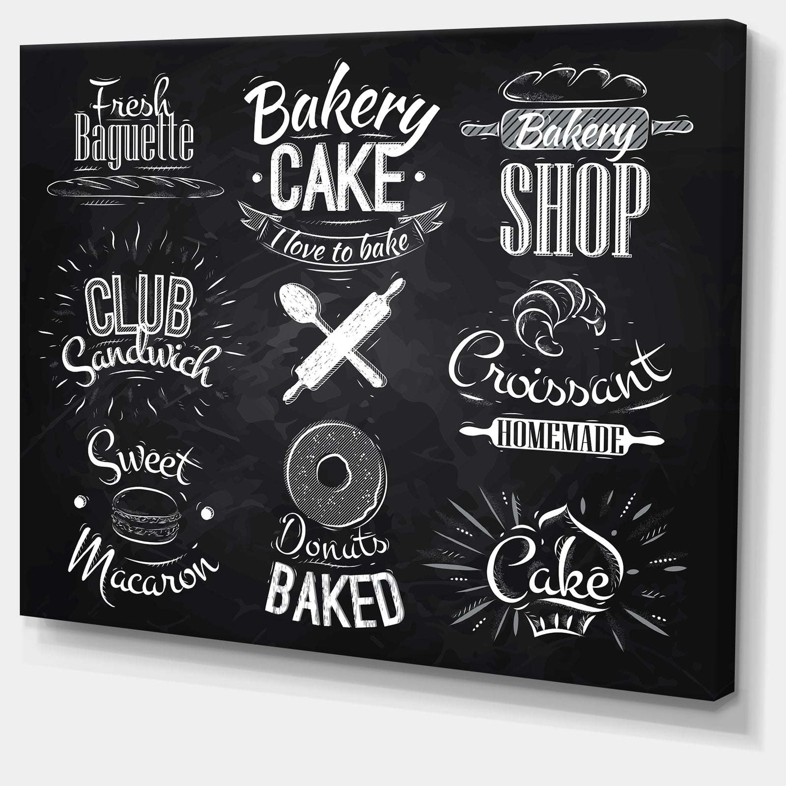 Bakery Characters - Digital Art Canvas Art Print