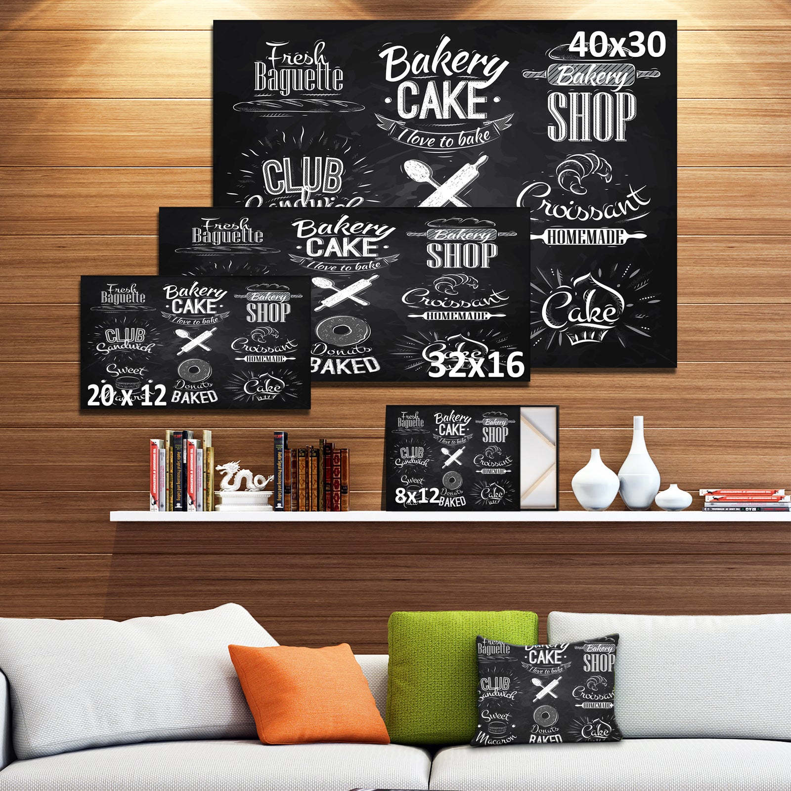 Bakery Characters - Digital Art Canvas Art Print