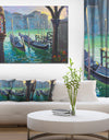 Gondolas in Venice - Landscape Painting Canvas Print
