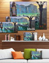 Gondolas in Venice - Landscape Painting Canvas Print