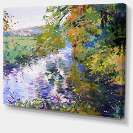 Fall in Amazing Colors - Landscape Painting Canvas Print
