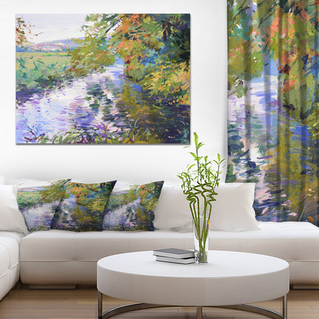 Fall in Amazing Colors - Landscape Painting Canvas Print