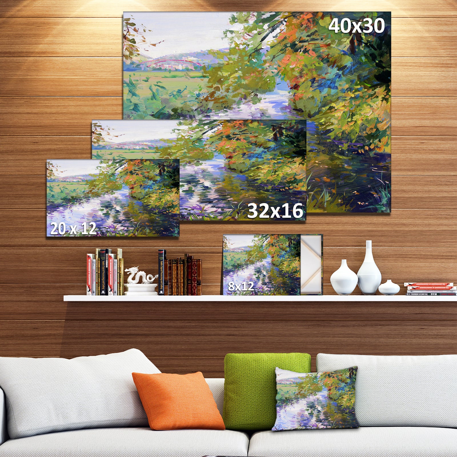 Fall in Amazing Colors - Landscape Painting Canvas Print