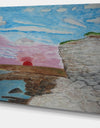 Sunset Seashore - Seascape Painting Canvas Print